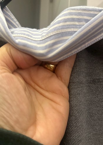 Gri Erkek Keten Uzun Kollu Gömlek Yaka Kazak - Görsel 6