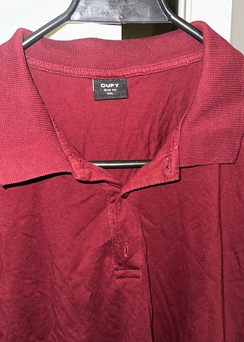 Dufy Bordo Erkek Polo Tişört Kısa Kollu - Görsel 3