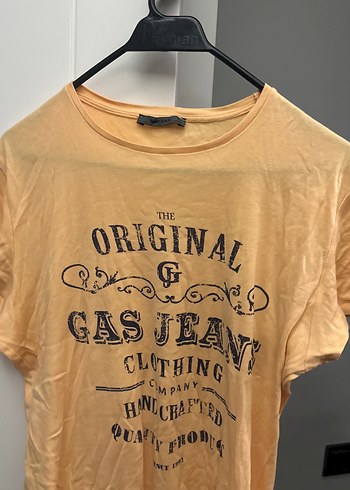 Gas jeans Sarı Baskılı Pamuklu Erkek Tişört - Görsel 4