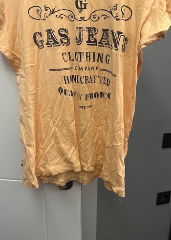 Gas jeans Sarı Baskılı Pamuklu Erkek Tişört - Görsel 6