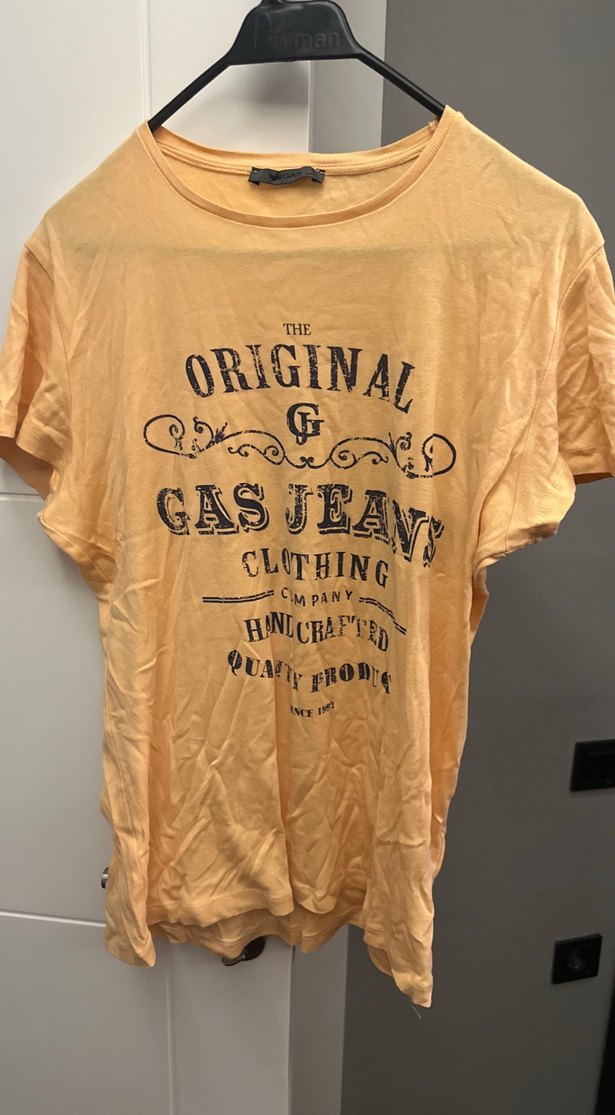 Gas jeans Sarı Baskılı Pamuklu Erkek Tişört - Görsel 2