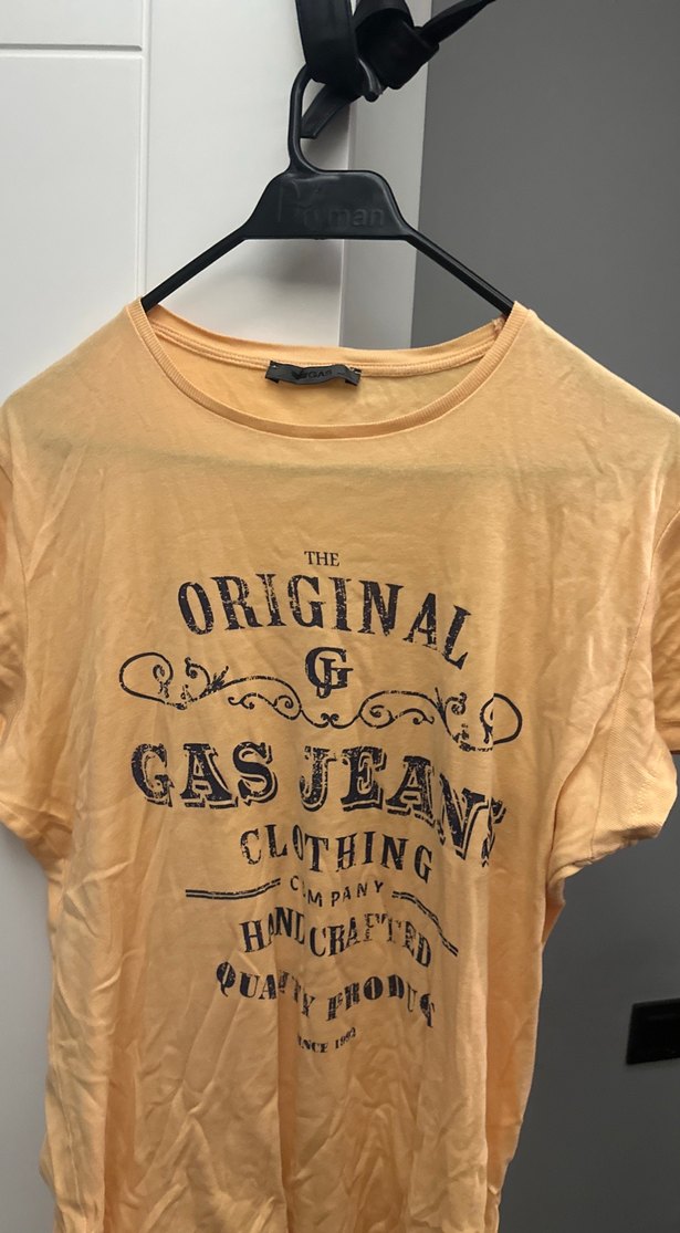 Gas jeans Sarı Baskılı Pamuklu Erkek Tişört - Görsel 4