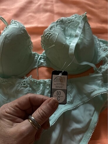 40 Beden turkuaz Renk Lingerie iç çamaşırı takımı