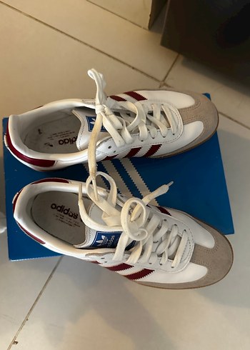 Adidas Adidas Beyaz Bordo Günlük Spor Ayakkabı