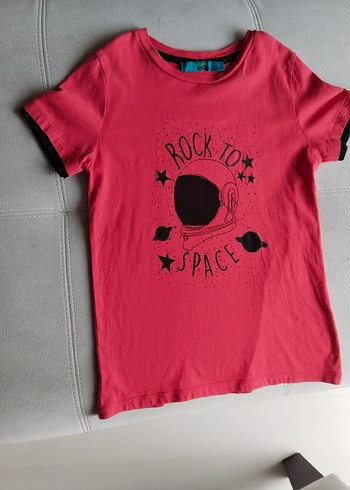 kırmızı Rock Punk Baskılı Erkek ya da kız Tişört