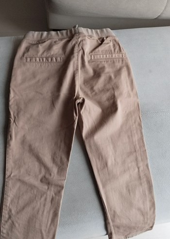 Erkek Çocuk Bej Keten Rahat Kesim Pantolon Mektebim koleji - Görsel 5