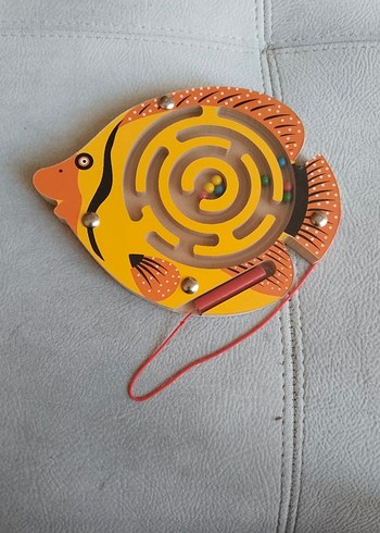 Renkli Balık Şekilli Manyetik Labirent Oyuncak - Görsel 2