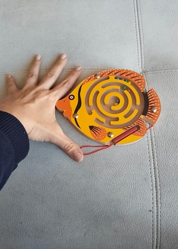 Renkli Balık Şekilli Manyetik Labirent Oyuncak - Görsel 3