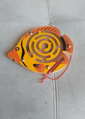 Renkli Balık Şekilli Manyetik Labirent Oyuncak - Görsel 7