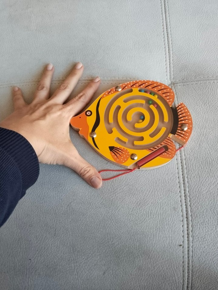 Renkli Balık Şekilli Manyetik Labirent Oyuncak - Görsel 3