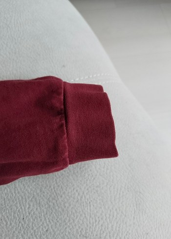 unisex Çocuk Bordo Baskılı Uzun Kollu Mektebim koleji - Görsel 8