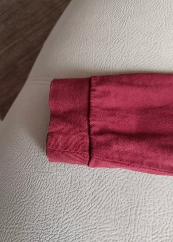 unisex Çocuk Bordo Baskılı Uzun Kollu Mektebim koleji - Görsel 5