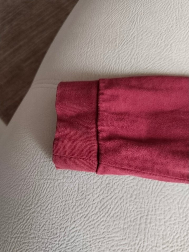 unisex Çocuk Bordo Baskılı Uzun Kollu Mektebim koleji - Görsel 5