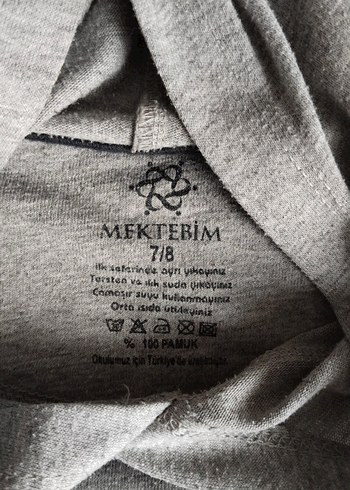 Mektebim  Çocuk Gri Uzun Kollu Baskılı - Görsel 3