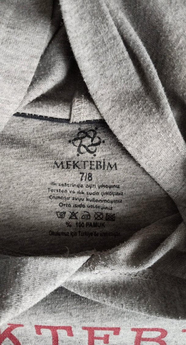 Mektebim  Çocuk Gri Uzun Kollu Baskılı - Görsel 3