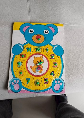 Renkli Ayı Temalı Eğitici Saat Oyuncağı - Görsel 10