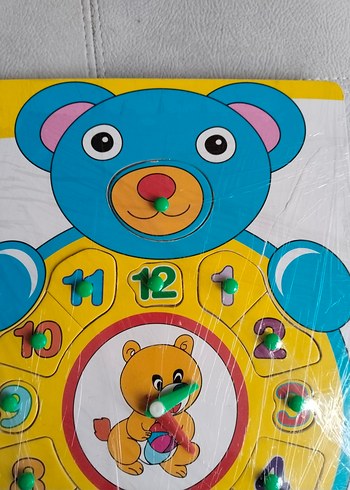 Renkli Ayı Temalı Eğitici Saat Oyuncağı - Görsel 7