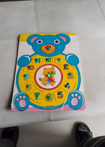 Renkli Ayı Temalı Eğitici Saat Oyuncağı - Görsel 3