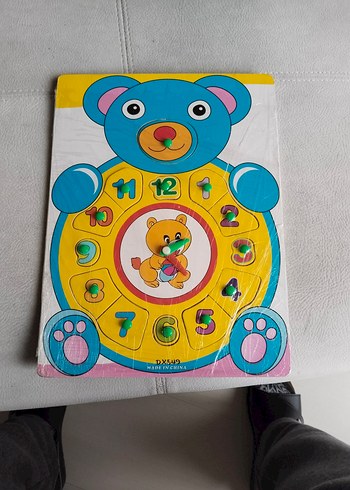 Renkli Ayı Temalı Eğitici Saat Oyuncağı - Görsel 8