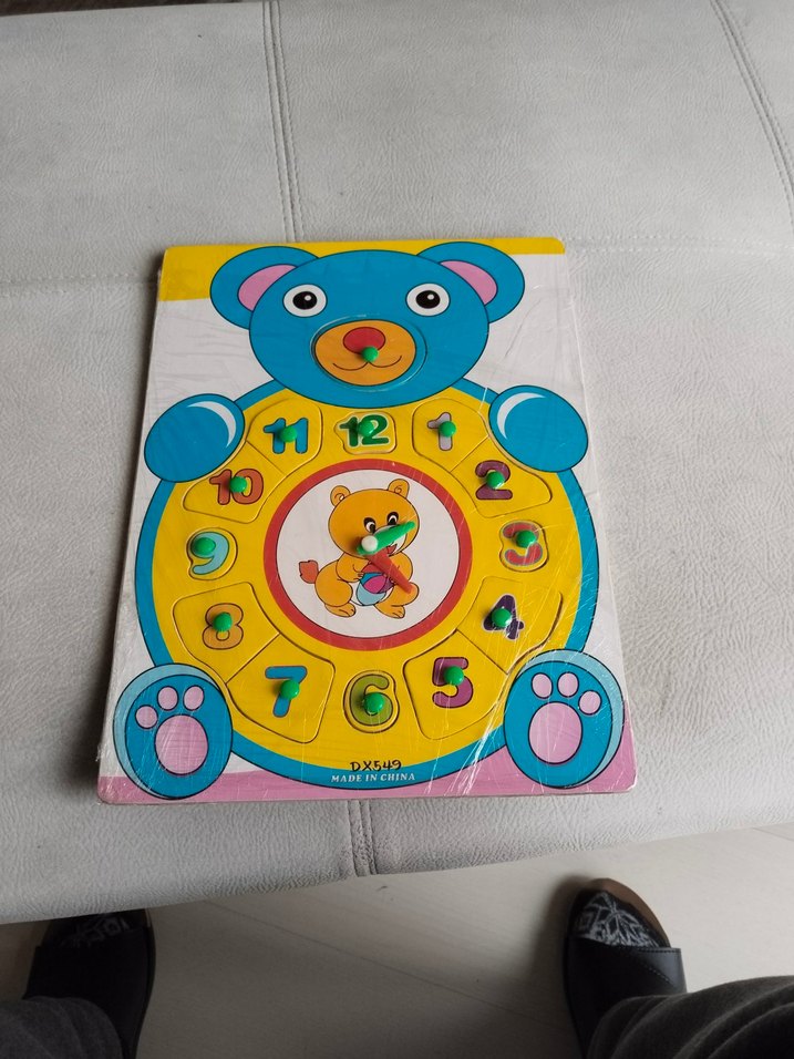 Renkli Ayı Temalı Eğitici Saat Oyuncağı - Görsel 3