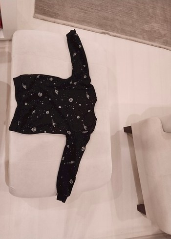 Uzun Kollu Siyah Lc waikiki Çocuk Sweatshirt - Görsel 6