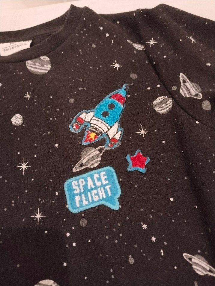 Uzun Kollu Siyah Lc waikiki Çocuk Sweatshirt - Görsel 2