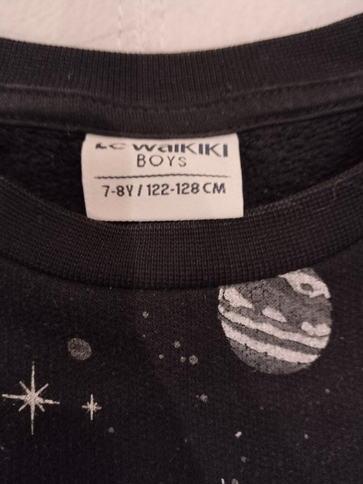 Uzun Kollu Siyah Lc waikiki Çocuk Sweatshirt - Görsel 3