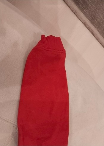 unisex Çocuk Kırmızı Popcorn Baskılı Sweatshirt - Görsel 7