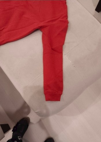 unisex Çocuk Kırmızı Popcorn Baskılı Sweatshirt - Görsel 6