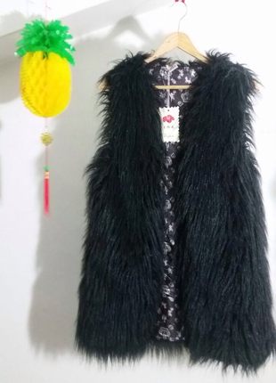 Diğer Siyah tüylü yelek