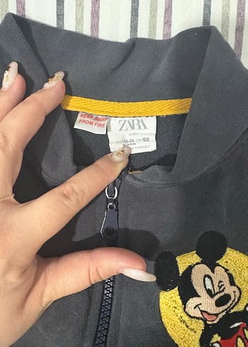 Gri Erkek Çocuk Fermuarlı Sweatshirt - Görsel 3