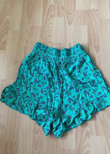 Bohem Renkli Mini Şort Fırfırlı - Görsel 2