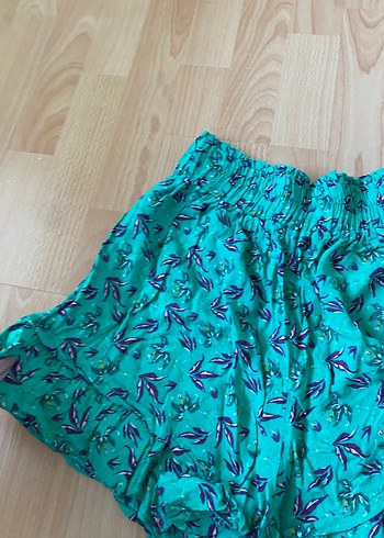 Bohem Renkli Mini Şort Fırfırlı - Görsel 3