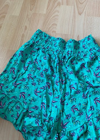 Bohem Renkli Mini Şort Fırfırlı - Görsel 5