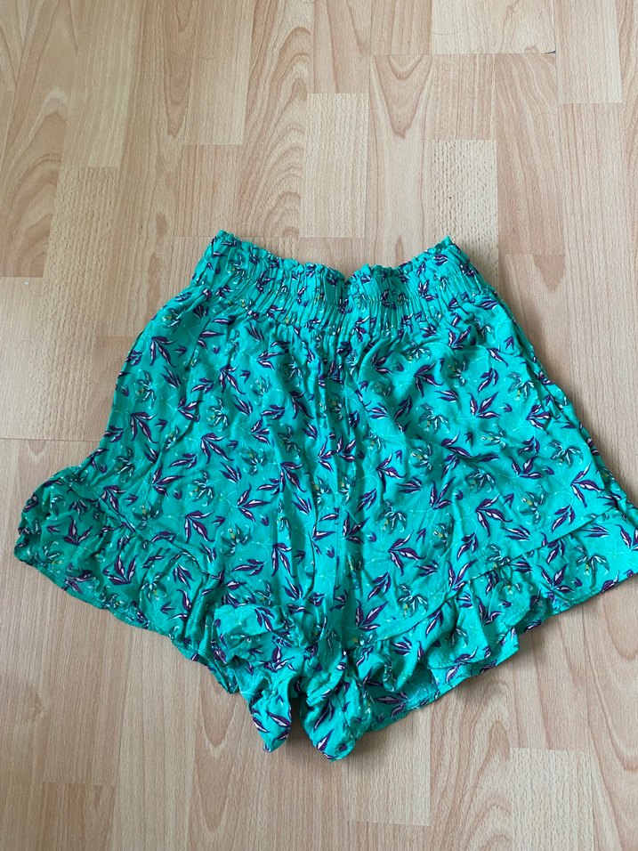 Bohem Renkli Mini Şort Fırfırlı - Görsel 2