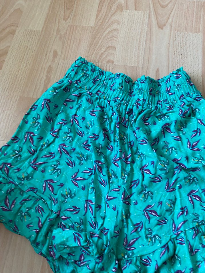 Bohem Renkli Mini Şort Fırfırlı - Görsel 5