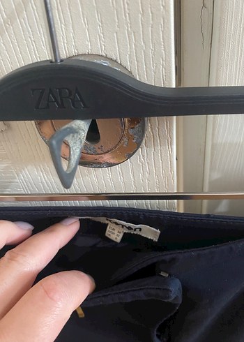 Lacivert Kadın Denim Kumaş Pantolon - Görsel 5