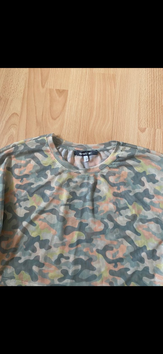 Kadın Kamuflaj Desenli Uzun Kollu Sweatshirt - Görsel 2