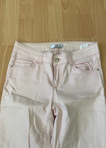 Bej Midi Kadın Pamuk Kumaş Pantolon - Görsel 2