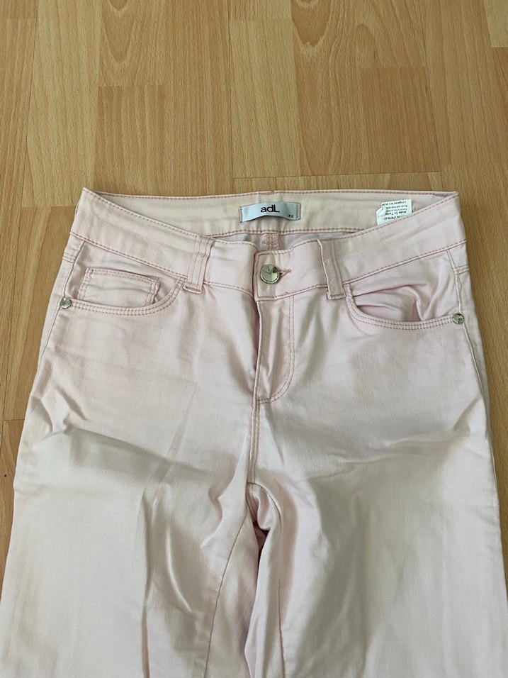 Bej Midi Kadın Pamuk Kumaş Pantolon - Görsel 2