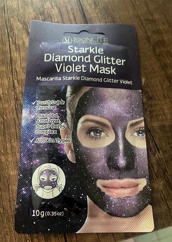 Starkle Diamond Glitter Mor Maske 10g - Görsel 2