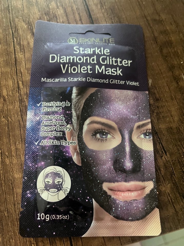 Starkle Diamond Glitter Mor Maske 10g - Görsel 2