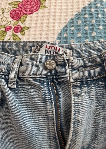 Gri Tie-Dye Loose Fit Kadın Denim Jean - Görsel 3