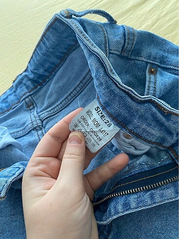 28 Beden mavi Renk Taşlı jean