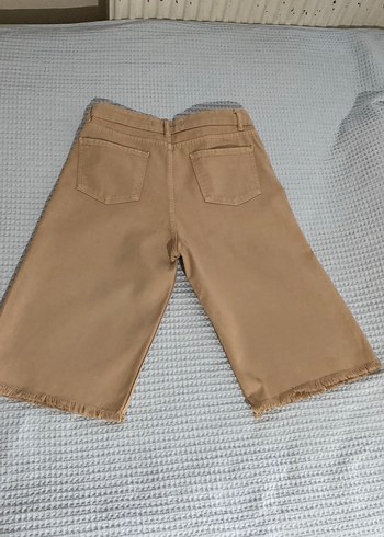 29 Beden Bej Kadın Denim Bermuda Şort