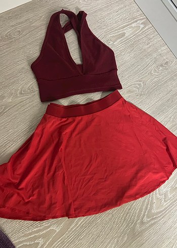 Aeropostale Kırmızı Mini Etek