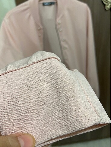m Beden İncili pembe tunik