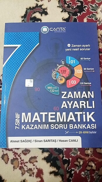 Çanta yayınları 7. Sınıf matematik kazanım soru bankasi