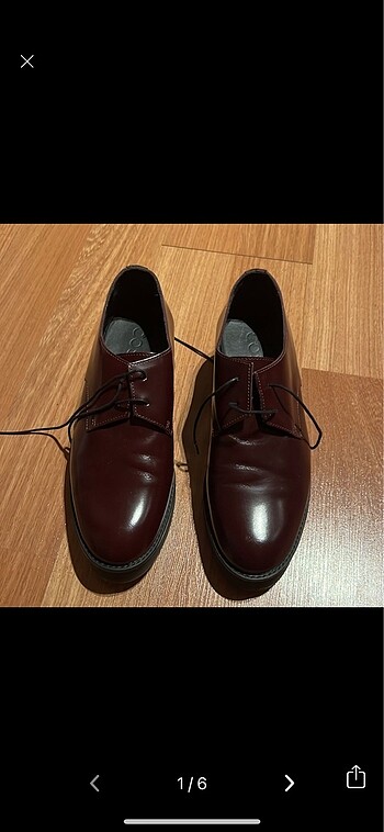 cos ayakkabı loafer oxford bordo
