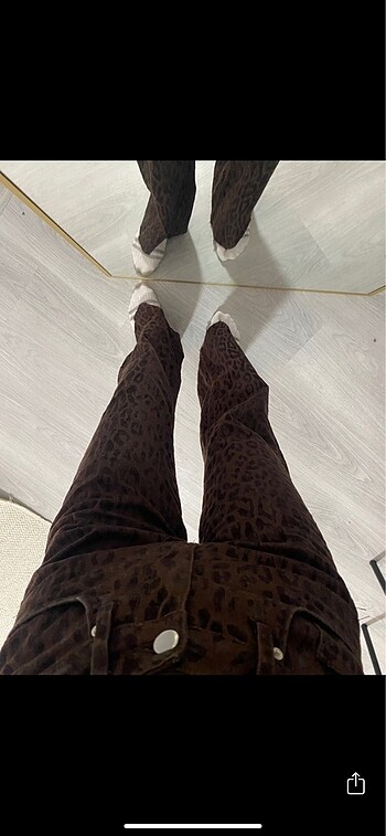 xs Beden Leopar pantolon